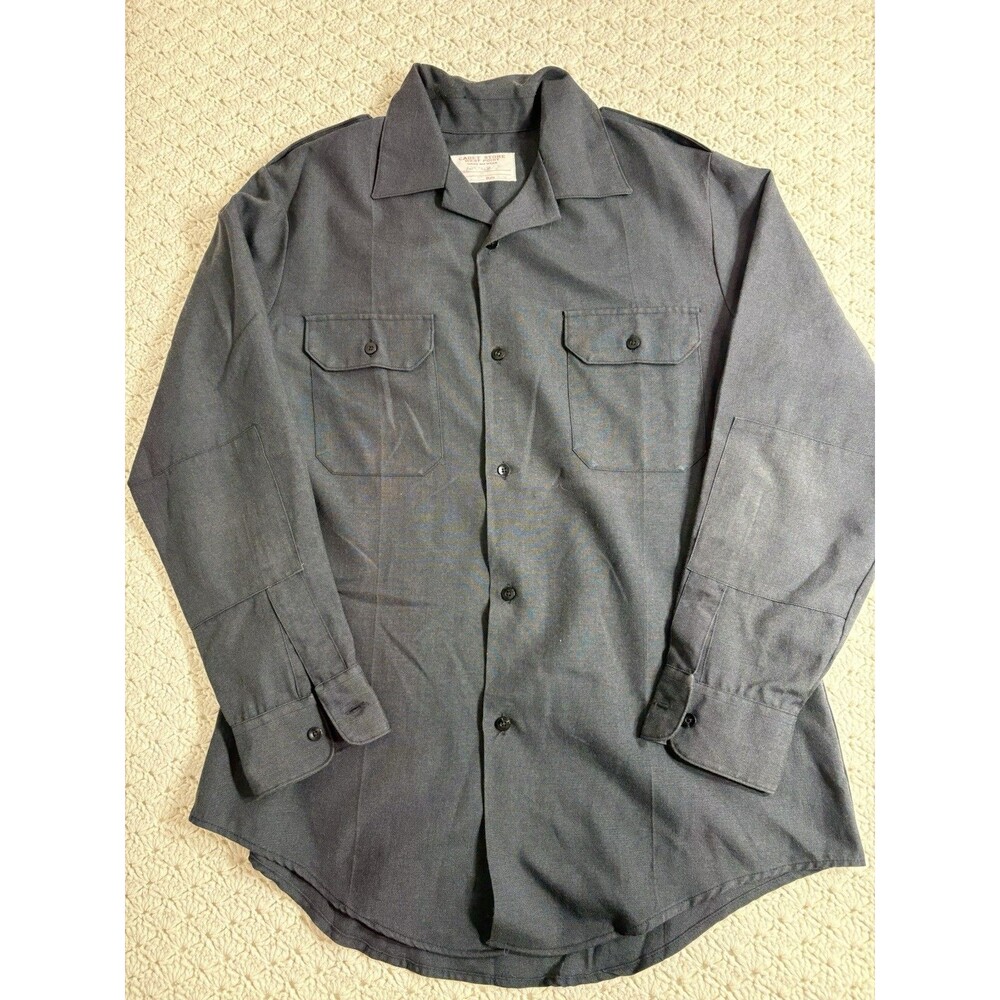 Cadet Store West Point Men's Long Sleeve Button Down Shirt Dark Grey XL 1978